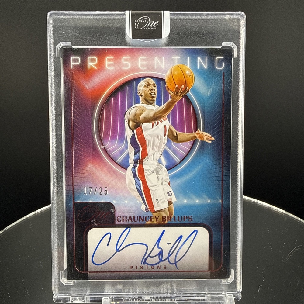2023-24 Panini One and One Chauncey Billups Presenting Autographs Auto /25